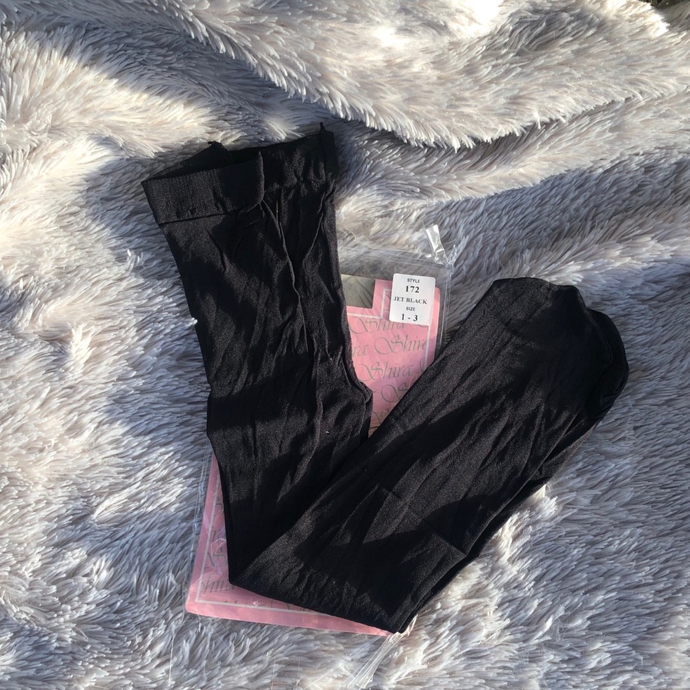 Girls Tights 1-3 Jet Black